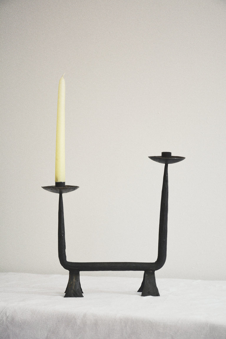 WROUGHT IRON CANDELABRA