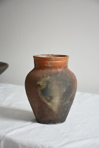 FRENCH ANTIQUE TERRACOTTA JUG