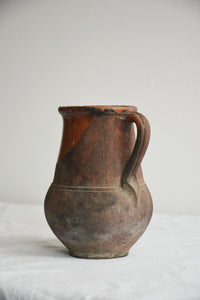 FRENCH ANTIQUE TERRACOTTA JUG