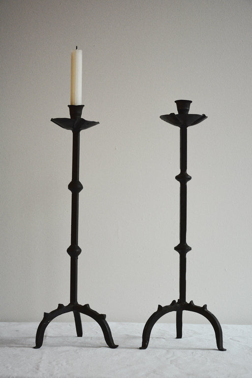 IRON CANDLE HOLDERS