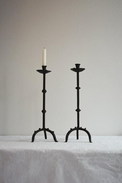 IRON CANDLE HOLDERS