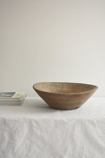 Load image into Gallery viewer, LARGE ANTIQUE WOODEN DOUGH BOWL
