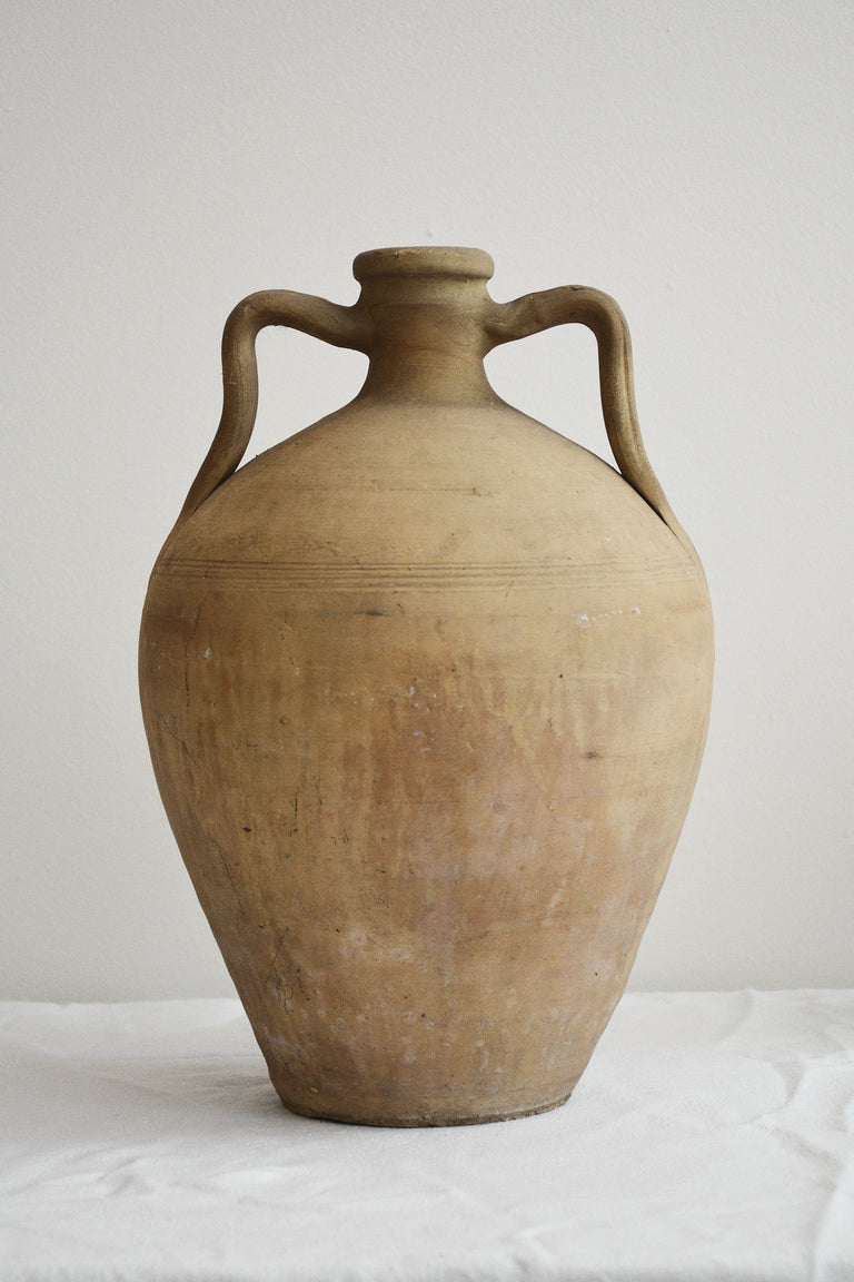 LARGE SPANISH TERRACOTTA VESSEL