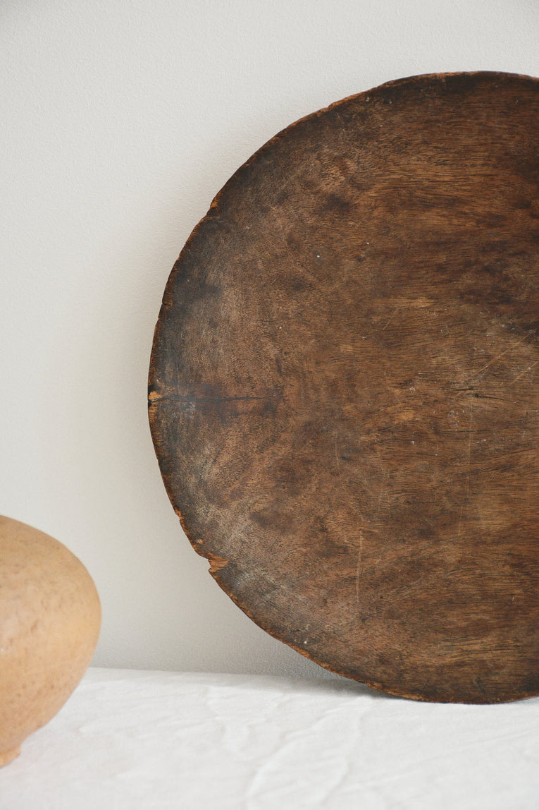 ANTIQUE WOODEN BOWL